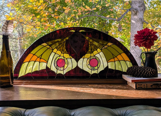 Demilune Window - Galle Moth Moss and Plum