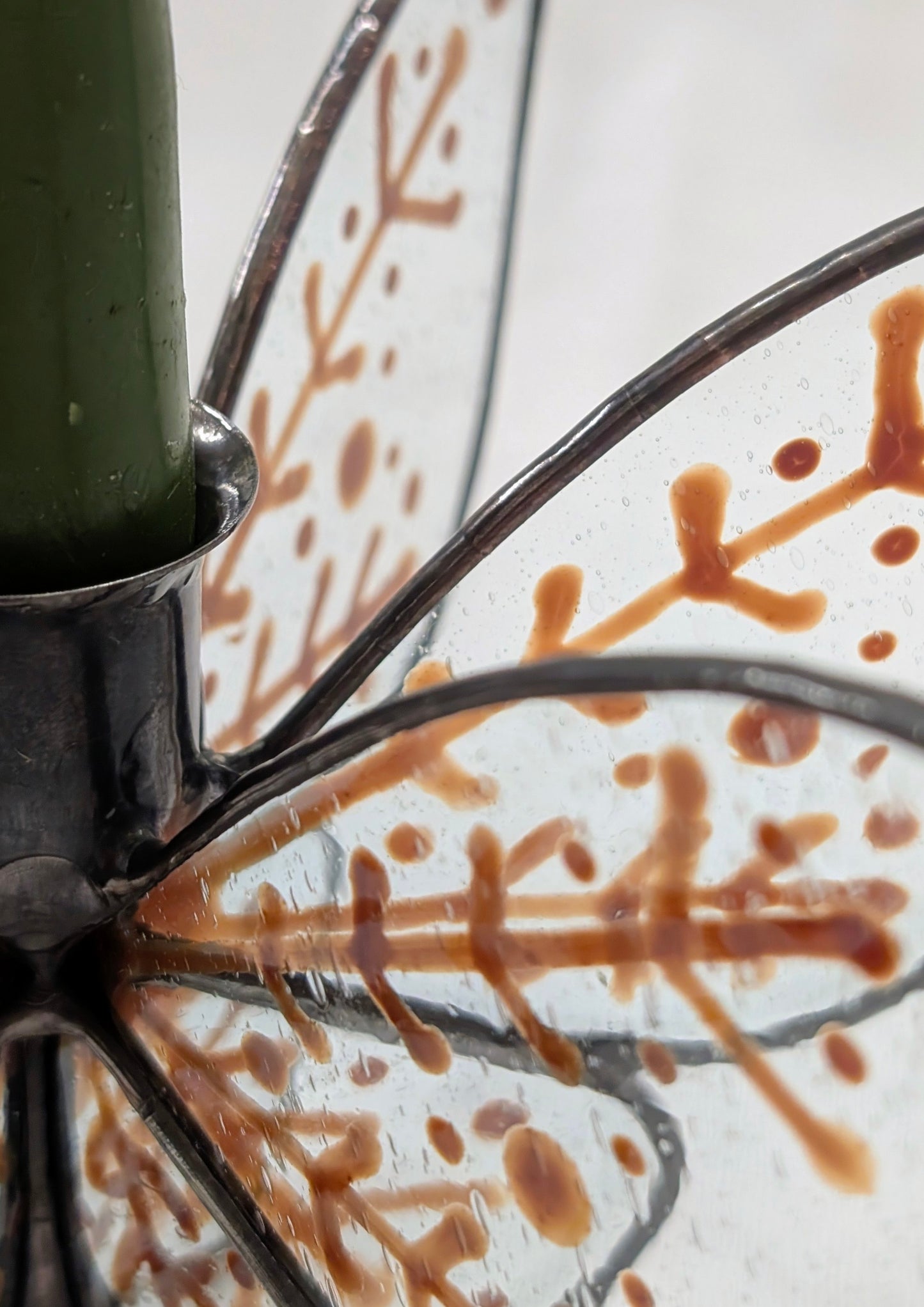 Candle Holder Snowflake Rust