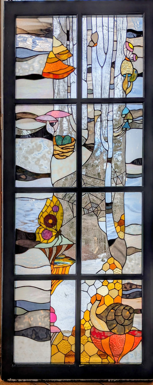 Homeward Bound - stained glass window