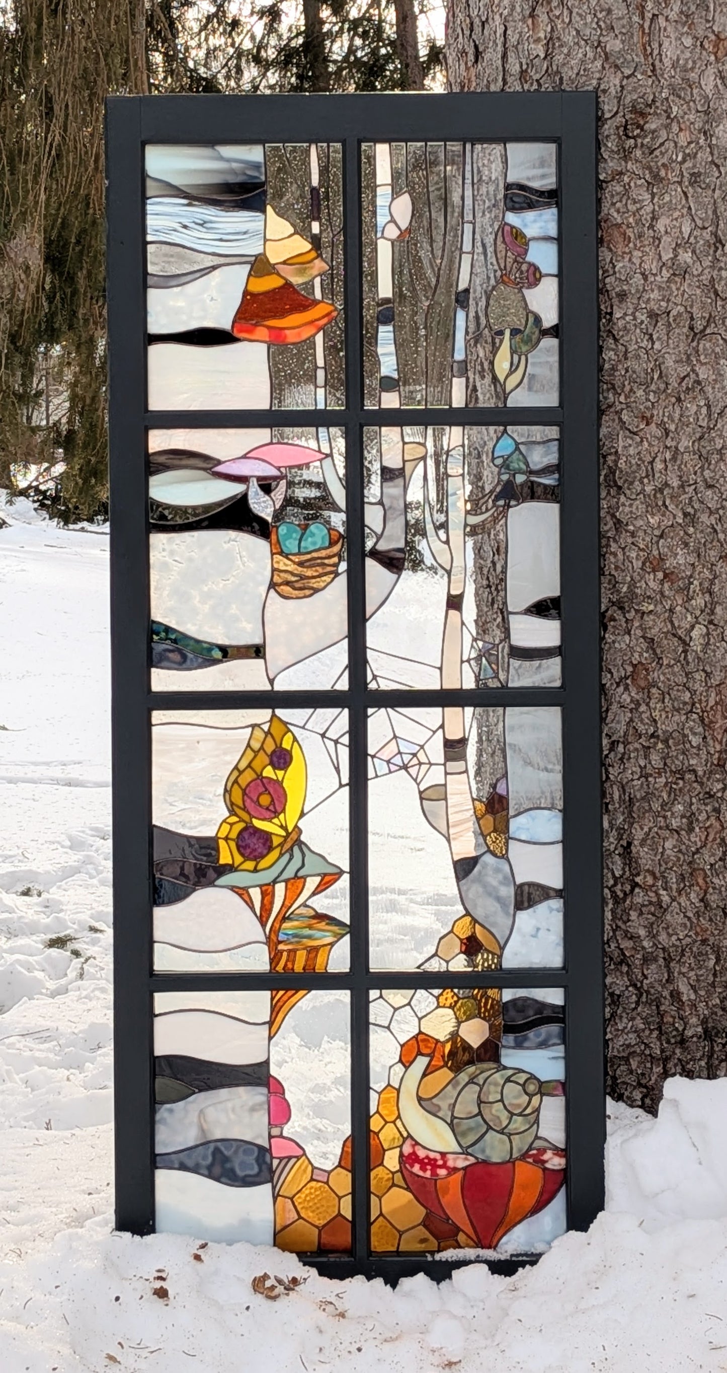 Homeward Bound - stained glass window
