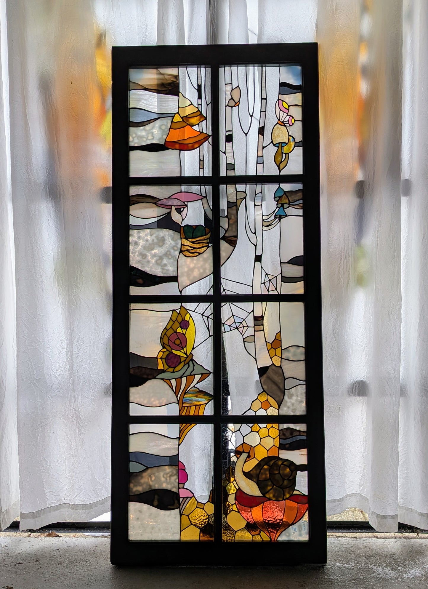 Homeward Bound - stained glass window