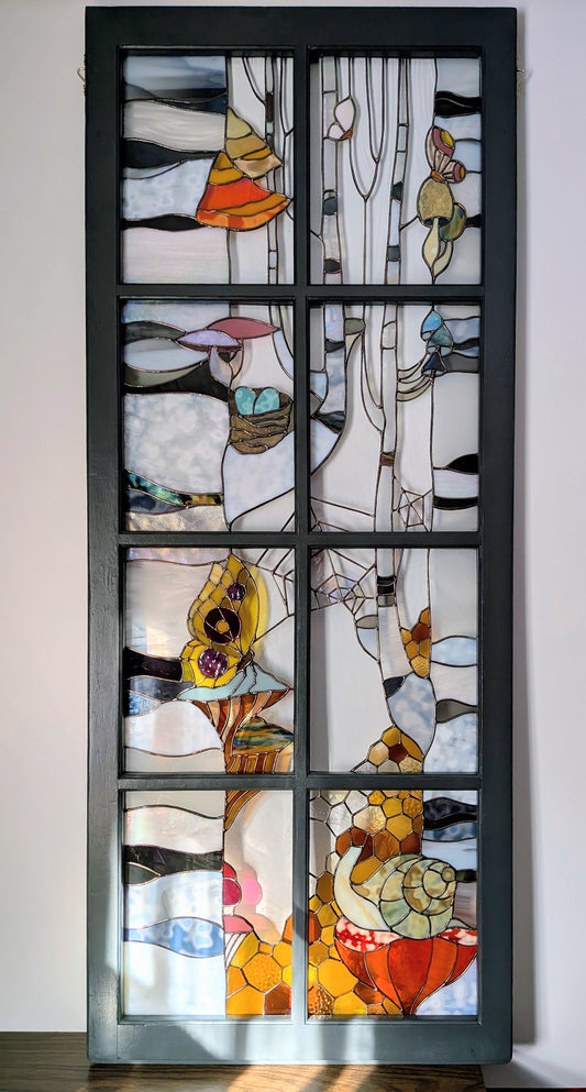 Homeward Bound - stained glass window