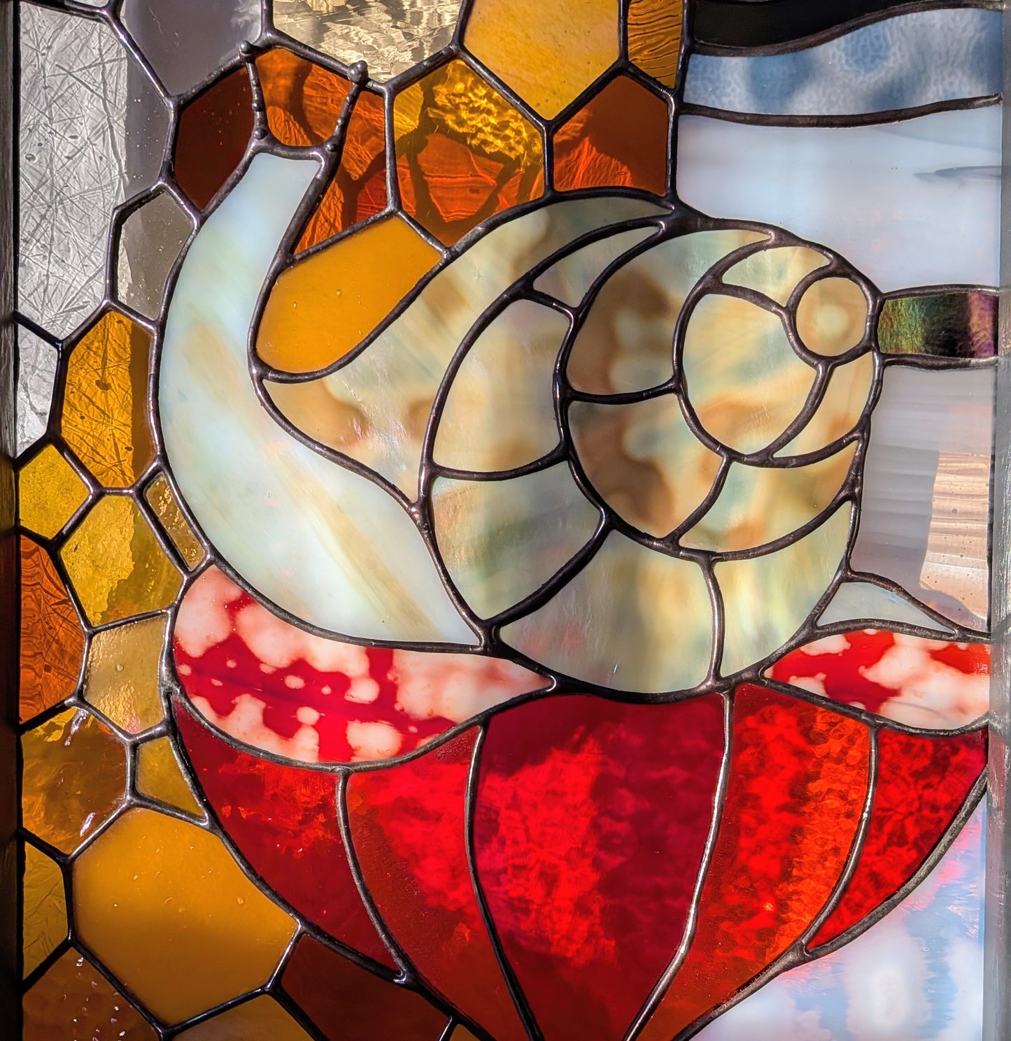 Homeward Bound - stained glass window