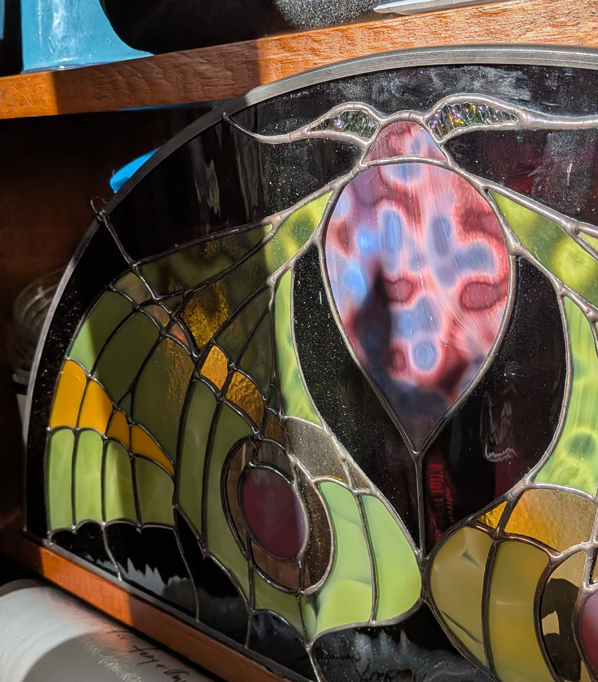 Demilune Window - Galle Moth Moss and Plum